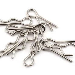 1UP Racing Chrome Body Clips (10)