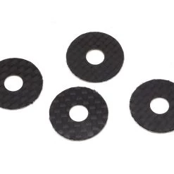 1UP Racing 6mm Carbon Fiber Body Washers (4)