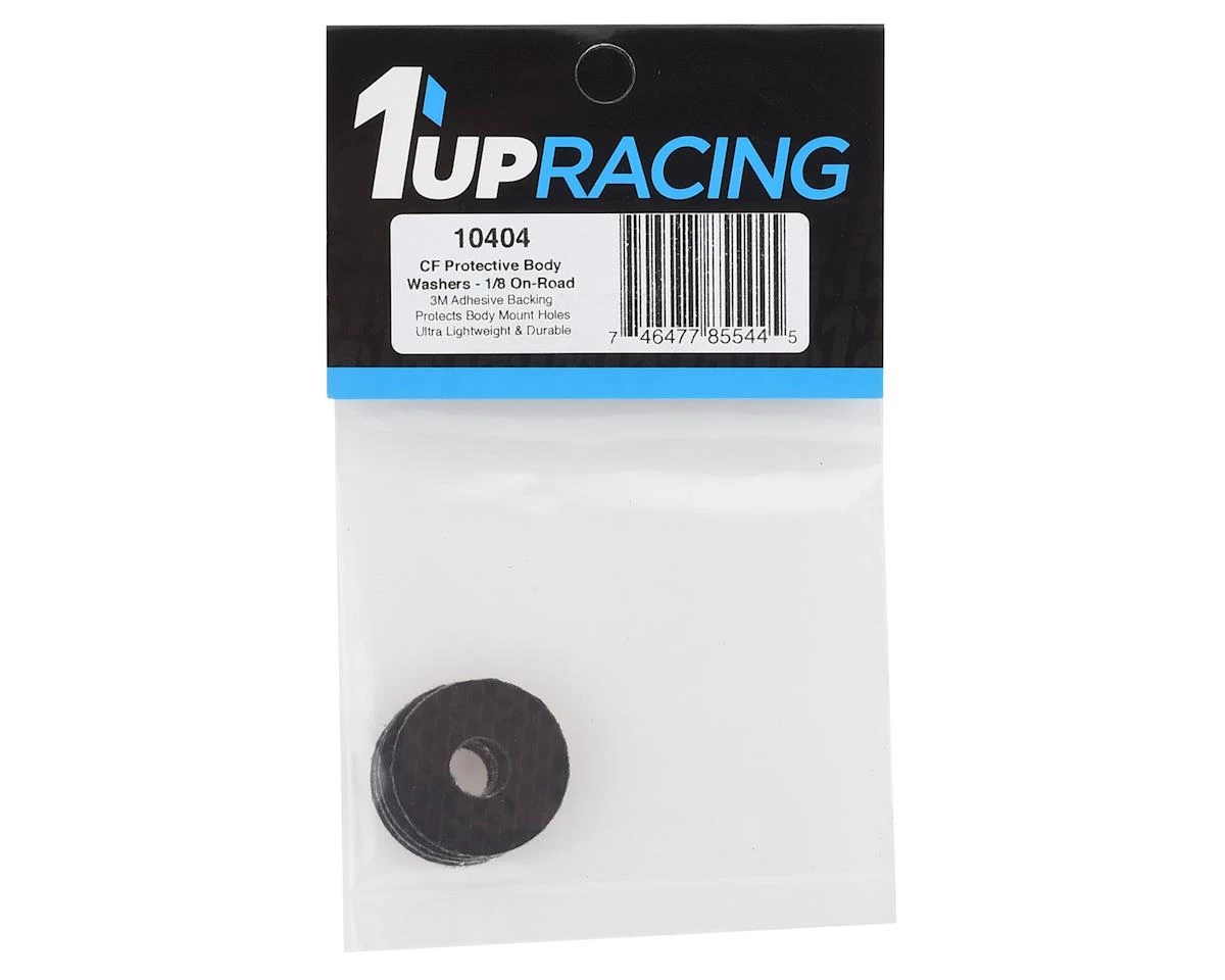 1UP Racing Carbon Fiber 1/8 On-Road Body Washers (4) 4 1UP Racing Carbon Fiber 1/8 On-Road Body Washers (4) - Image 2