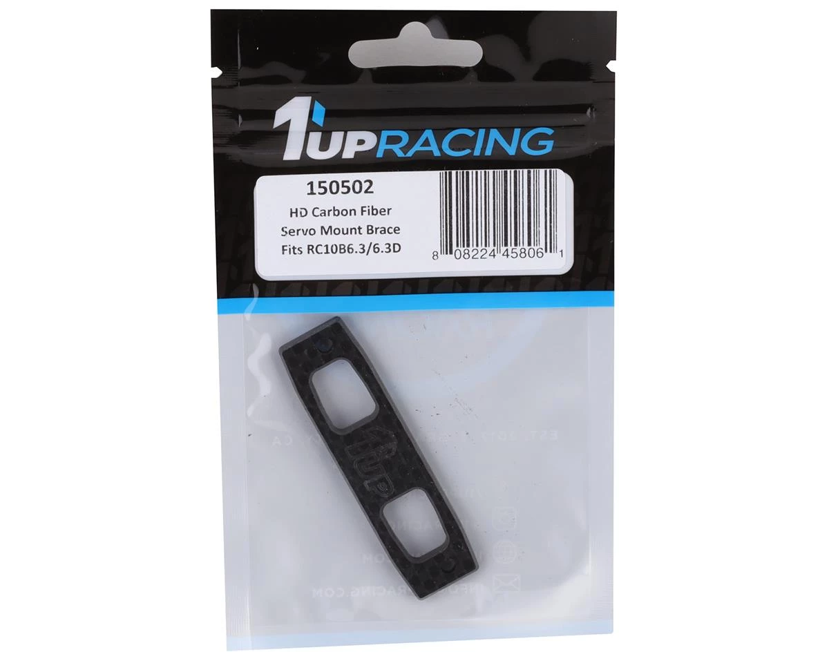 1UP Racing RC10B6.3 Carbon Fiber Servo Mount Brace 4 1UP Racing RC10B6.3 Carbon Fiber Servo Mount Brace - Image 2