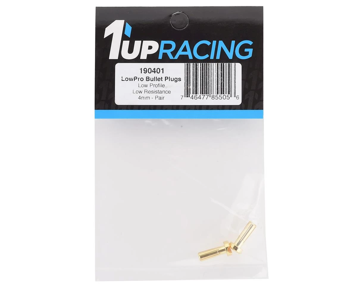 1UP Racing 4mm LowPro Bullet Plugs (2) 4 1UP Racing 4mm LowPro Bullet Plugs (2) - Image 2