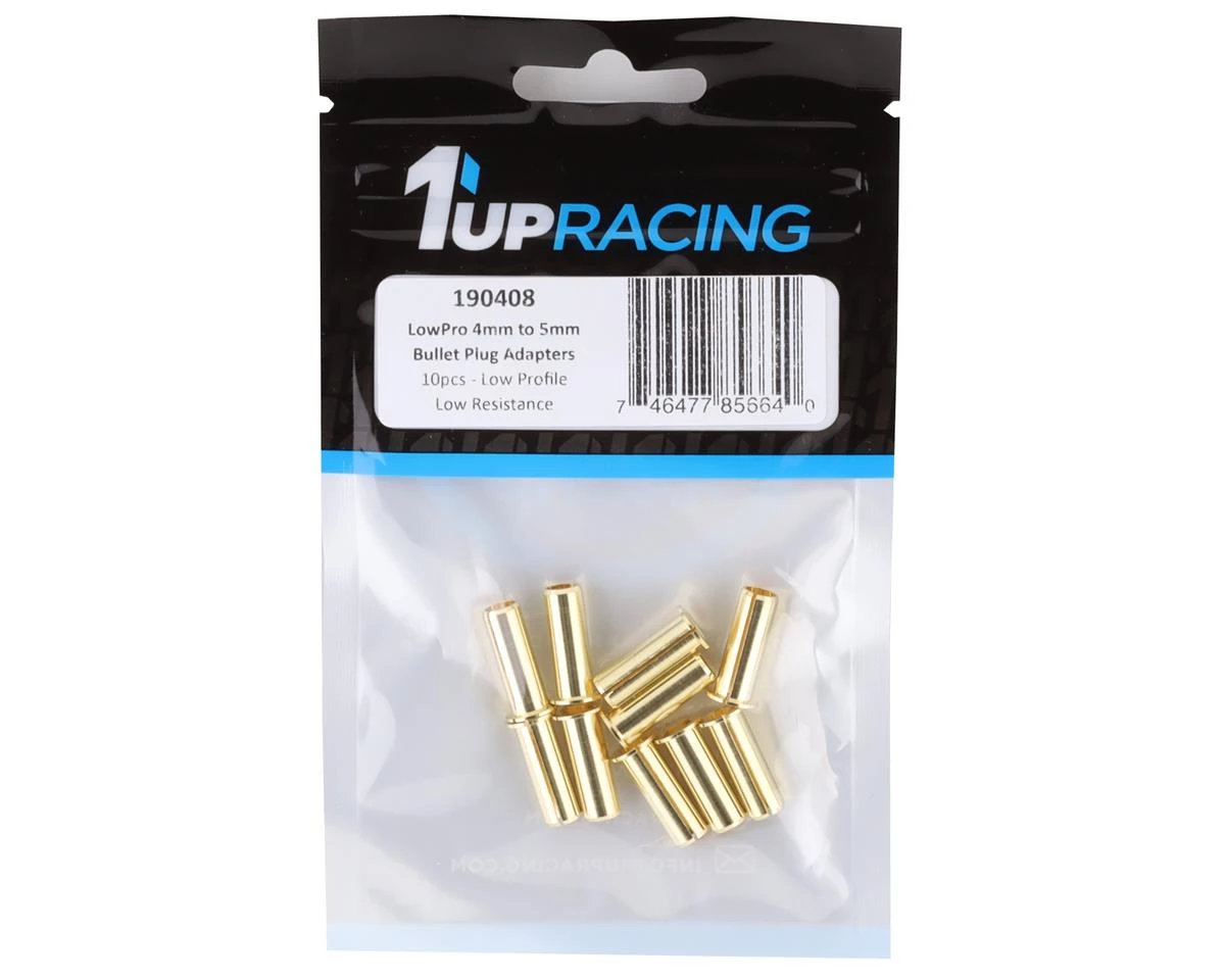 1UP Racing 4mm to 5mm LowPro Bullet Plug Adapters (10) 4 1UP Racing 4mm to 5mm LowPro Bullet Plug Adapters (10) - Image 2