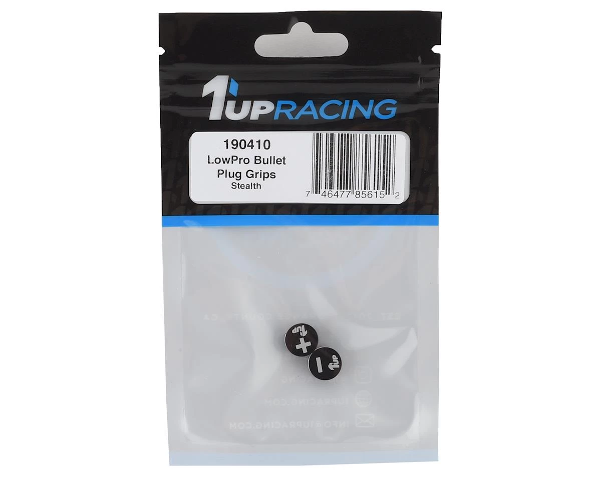 1UP Racing LowPro Bullet Plug Grips (Black/Black) 4 1UP Racing LowPro Bullet Plug Grips (Black/Black) - Image 2