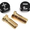 1UP Racing LowPro Bullet Plug Grips w/5mm Bullets (Black/Black) -1UP Racing Sales Store 1up190412