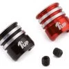 1UP Racing Heatsink Bullet Plug Grips (Black/Red) (Fits LowPro Bullet Plugs)