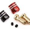 1UP Racing Heatsink Bullet Plug Grips w/5mm Bullets (Black/Red) -1UP Racing Sales Store 1up190436