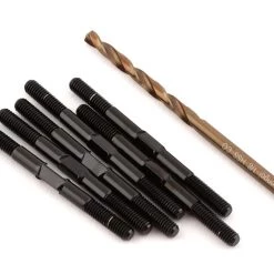 1UP Racing DR10/DR10M Pro Duty Titanium Turnbuckle Set (Polished Black)