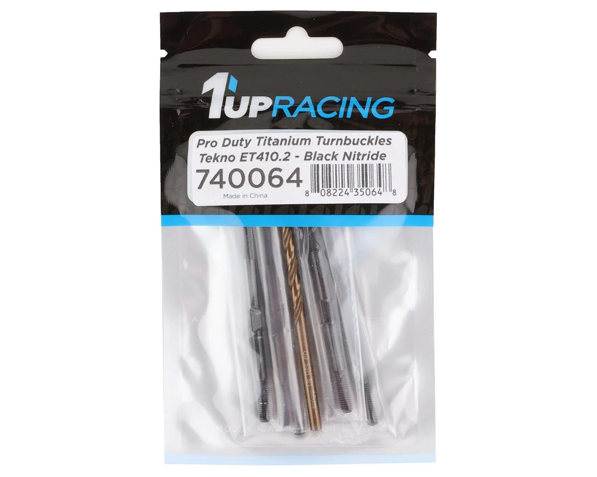 1UP Racing Tekno ET410.2 Pro Duty Titanium Turnbuckle Set (Polished Black) 4 1UP Racing Tekno ET410.2 Pro Duty Titanium Turnbuckle Set (Polished Black) - Image 2