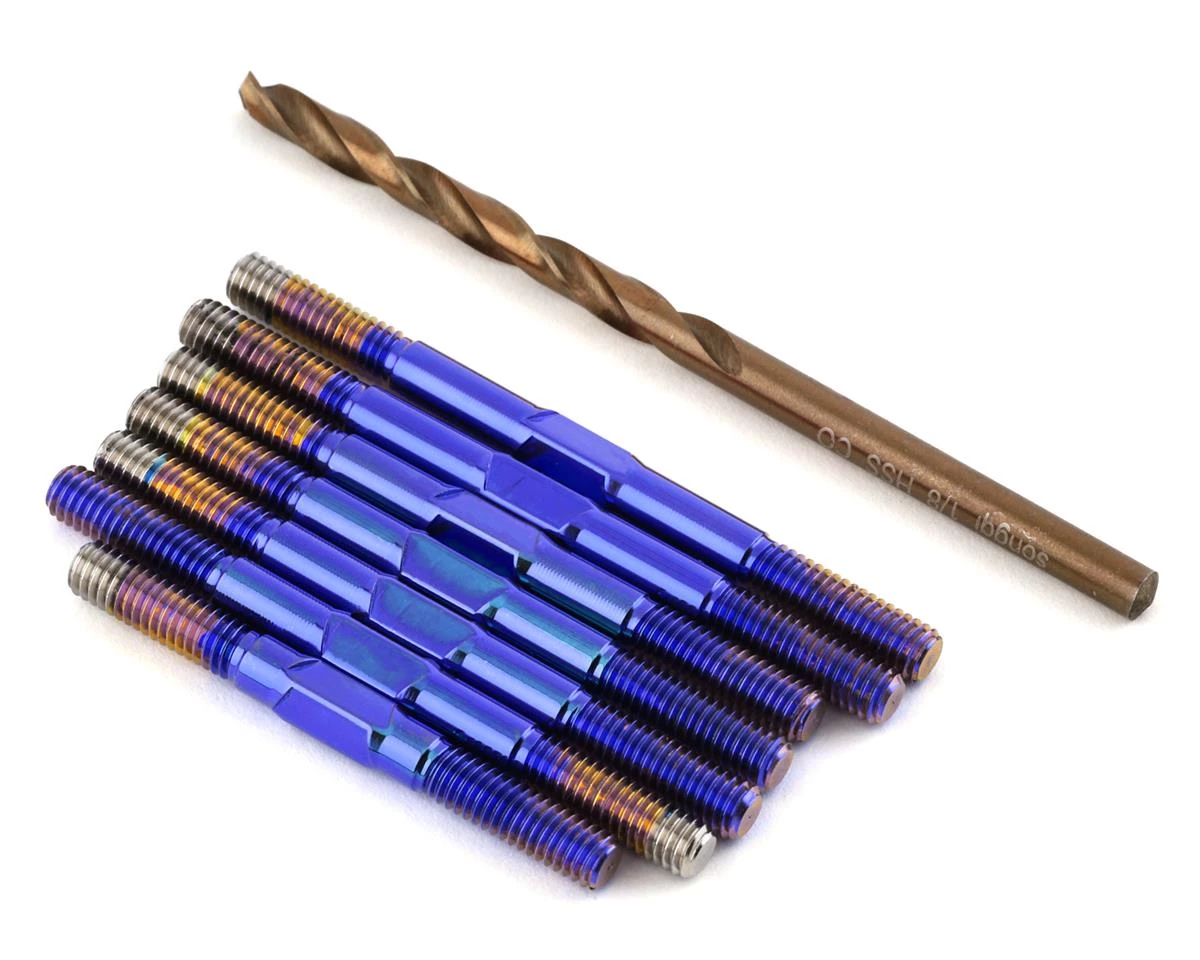 1UP Racing RC10B74.1 Pro Duty Titanium Turnbuckles (Triple Polished Bright Blue) 3 1UP Racing RC10B74.1 Pro Duty Titanium Turnbuckles (Triple Polished Bright Blue)