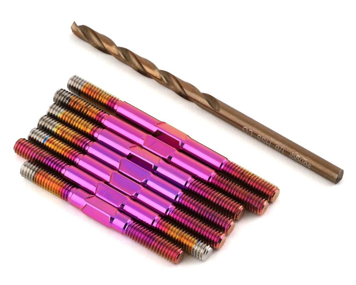 1UP Racing RC10B74.1 Pro Duty Titanium Turnbuckles (Triple Polished Purple) 3 1UP Racing RC10B74.1 Pro Duty Titanium Turnbuckles (Triple Polished Purple)