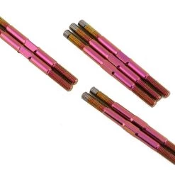 1UP Racing TLR 22S Pro Duty Titanium Turnbuckle Set (Triple Polished Pink)