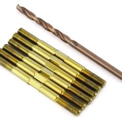 1UP Racing RC10B6.3/DR10 Pro Duty Titanium Turnbuckles (Triple Polished Gold)