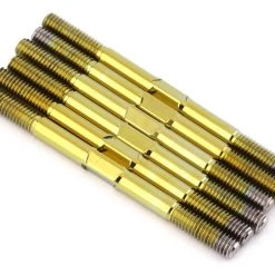1UP Racing TLR 22 5.0 Pro Duty Titanium Turnbuckle Set (Triple Polished Gold)