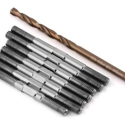 1UP Racing RC10B74.1 Pro Duty Titanium Turnbuckle Set (Triple Polished Silver)