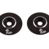 1UP Racing LowPro UltraLite Wing Washers (Black) (2)