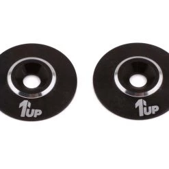 1UP Racing LowPro UltraLite Wing Washers (Black) (2)
