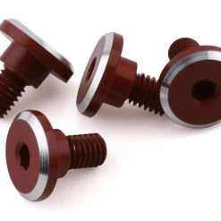 1UP Racing Sales Store 54 1UP Racing 3x4mm Aluminum Servo Mounting Screws w/4.2mm Neck (Red) (4)