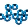 1UP Racing 3mm Countersunk Washers (Blue) (10)