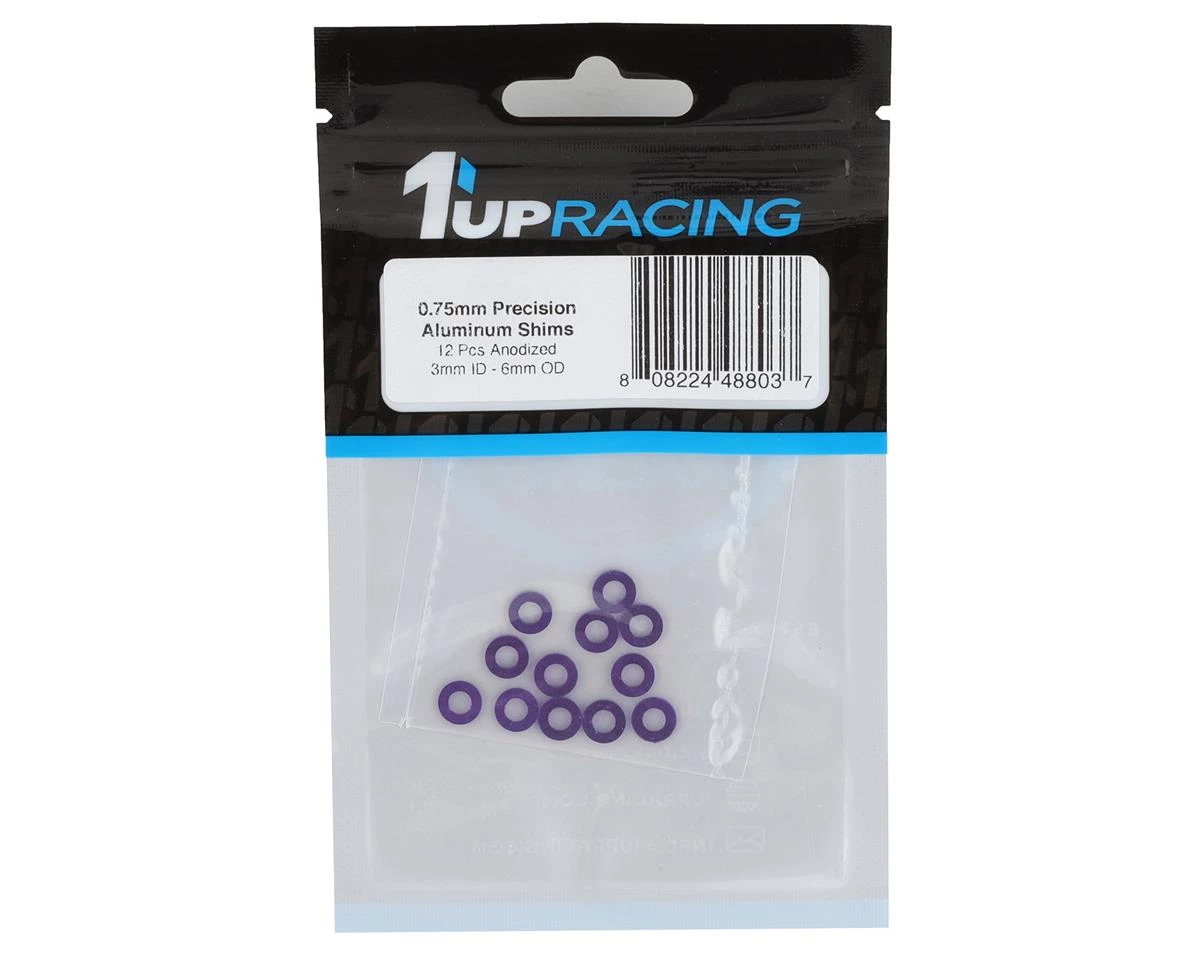 1UP Racing 3x6mm Precision Aluminum Shims (Purple) (12) (0.75mm) 4 1UP Racing 3x6mm Precision Aluminum Shims (Purple) (12) (0.75mm) - Image 2