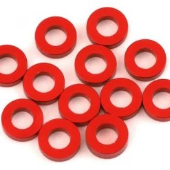 1UP Racing 3x6mm Precision Aluminum Shims (Red) (12) (2mm)