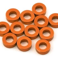 1UP Racing 3x6mm Precision Aluminum Shims (Orange) (12) (2mm)