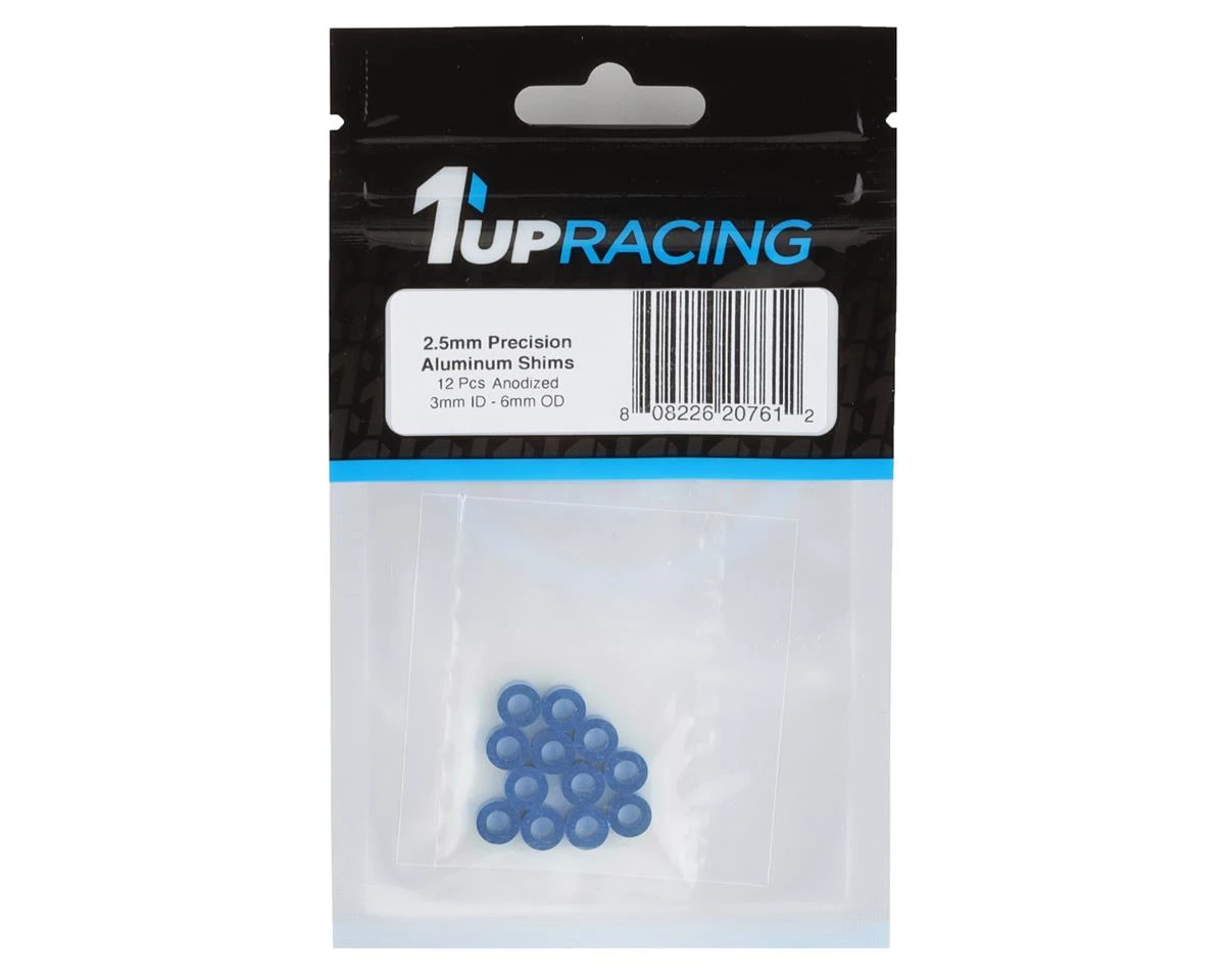 1UP Racing 3x6mm Precision Aluminum Shims (Dark Blue) (12) (2.5mm) 4 1UP Racing 3x6mm Precision Aluminum Shims (Dark Blue) (12) (2.5mm) - Image 2