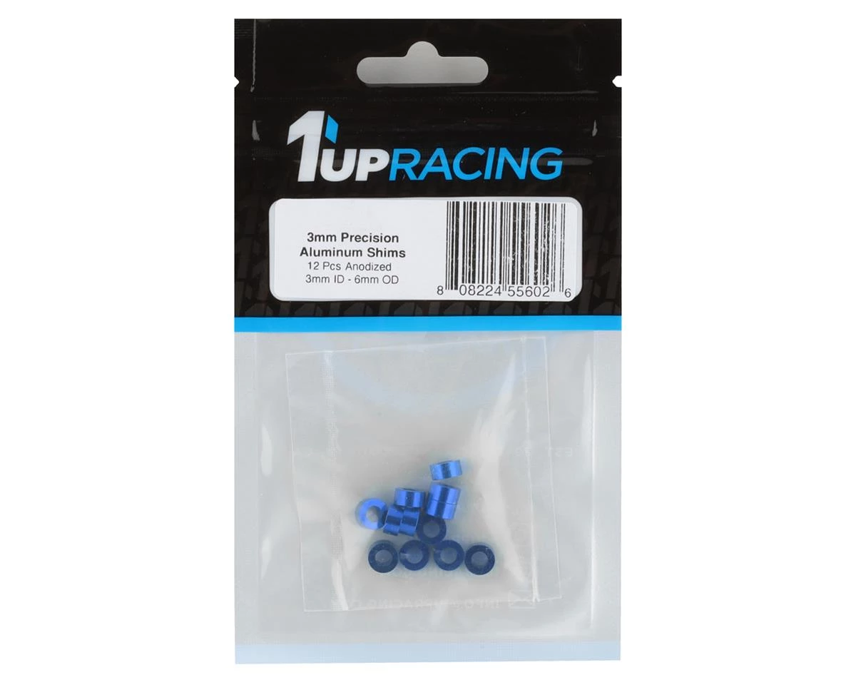 1UP Racing 3x6mm Precision Aluminum Shims (Dark Blue) (12) (3mm) 4 1UP Racing 3x6mm Precision Aluminum Shims (Dark Blue) (12) (3mm) - Image 2