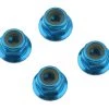 1UP Racing 4mm Serrated Aluminum Locknuts (Blue) (4) -1UP Racing Sales Store 1up80512