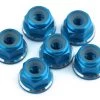 1UP Racing 3mm Aluminum Flanged Locknuts w/Chamfered Finish (Blue) (6) -1UP Racing Sales Store 1up80518
