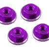 1UP Racing Lockdown UltraLite 4mm Serrated Wheel Nuts (Purple) (4)