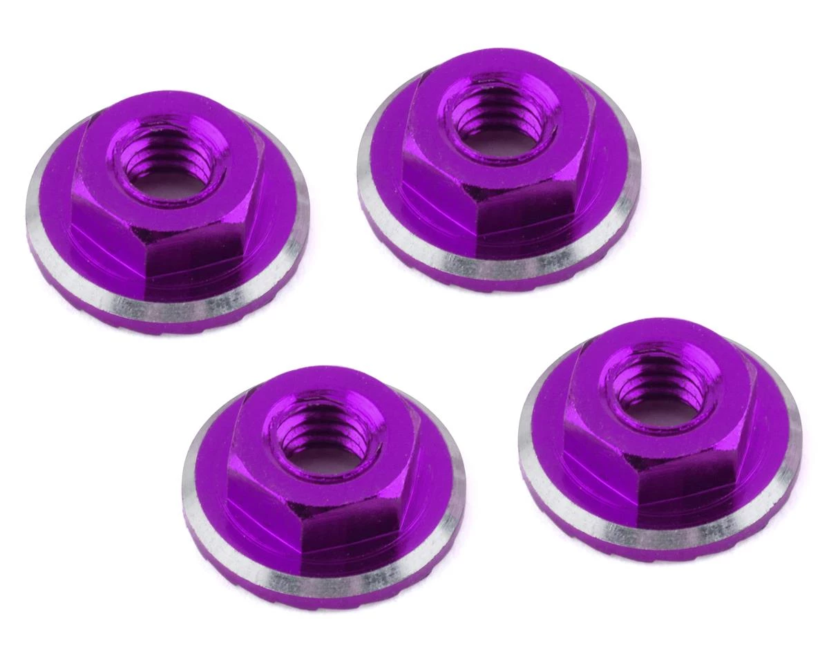 1UP Racing Lockdown UltraLite 4mm Serrated Wheel Nuts (Purple) (4) 3 1UP Racing Lockdown UltraLite 4mm Serrated Wheel Nuts (Purple) (4)