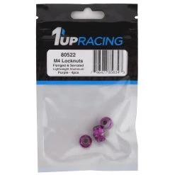 1UP Racing 4mm Serrated Aluminum Locknuts (Purple) (4) 5 1UP Racing 4mm Serrated Aluminum Locknuts (Purple) (4) -1UP Racing Sales Store 1up80522 1