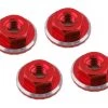 1UP Racing Lockdown UltraLite 4mm Serrated Wheel Nuts (Red) (4)