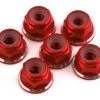 1UP Racing 3mm Aluminum Flanged Locknuts w/Chamfered Finish (Red) (6) -1UP Racing Sales Store 1up80538