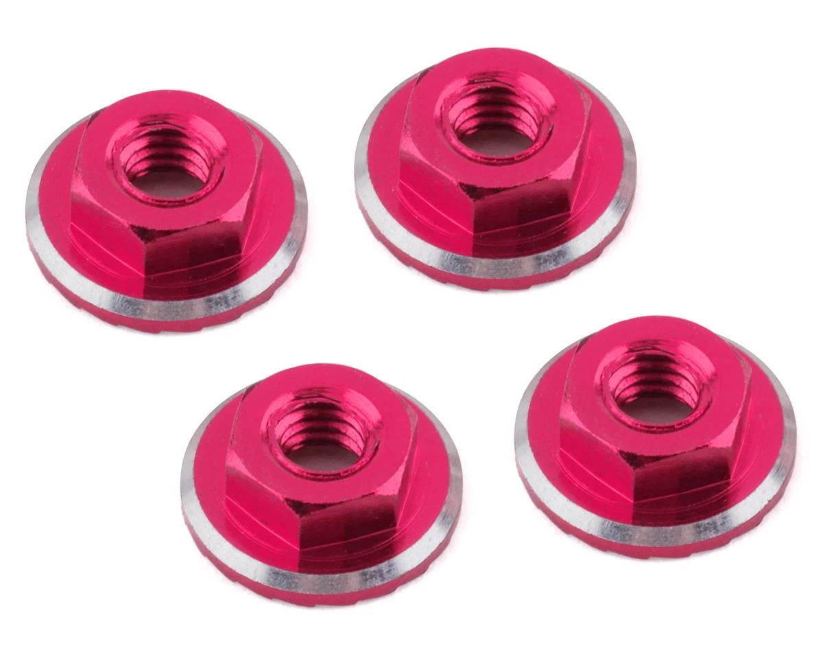1UP Racing Lockdown UltraLite 4mm Serrated Wheel Nuts (Pink) (4) 3 1UP Racing Lockdown UltraLite 4mm Serrated Wheel Nuts (Pink) (4)
