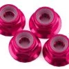 1UP Racing 4mm Serrated Aluminum Locknuts (Pink) (4) -1UP Racing Sales Store 1up80542