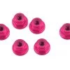 1UP Racing 3mm Aluminum Flanged Locknuts (Pink) (6) -1UP Racing Sales Store 1up80544