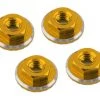 1UP Racing Lockdown UltraLite 4mm Serrated Wheel Nuts (Gold) (4) -1UP Racing Sales Store 1up80561