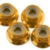 1UP Racing 4mm Serrated Aluminum Locknuts (Gold) (4) -1UP Racing Sales Store 1up80562