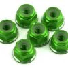 1UP Racing 3mm Aluminum Flanged Locknuts w/Chamfered Finish (Green) (6) -1UP Racing Sales Store 1up80578