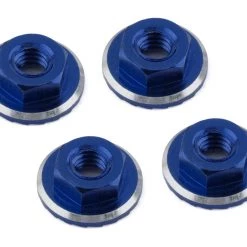 1UP Racing Lockdown UltraLite 4mm Serrated Wheel Nuts (Dark Blue) (4)