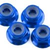 1UP Racing 4mm Serrated Aluminum Locknuts (Dark Blue) (4) -1UP Racing Sales Store 1up80592